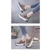 Women's Single Shoes Leopard Cross-border Women's Shoes Autumn and Winter Slope Heel Casual Shoes Korean Version Sexy Student Sneakers