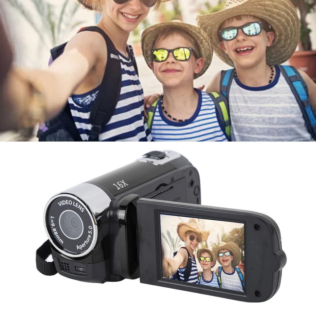4K 48MP DV Camera 2.7in   Rotatable Screen 16x Digital Zoom Video Camera with USB Cable