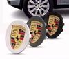 4 Pieces of 76mm 65mm Porsche Wheel Hub Replacement Center Cover Modification Accessories, Suitable for Porsche Panamera Cayenne