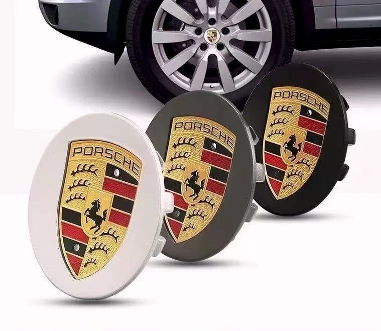 4 Pieces of 76mm 65mm Porsche Wheel Hub Replacement Center Cover Modification Accessories, Suitable for Porsche Panamera Cayenne