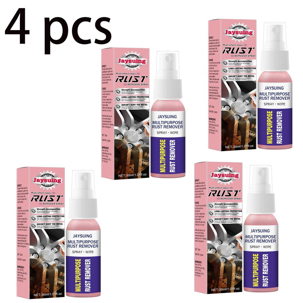 Jaysuing Rust Remover & Polisher 30ml - Automotive Metal Rust Remover, Car Refurbishing Cleaning, Polishing, Lubricating, and Rust-Preventing Spray