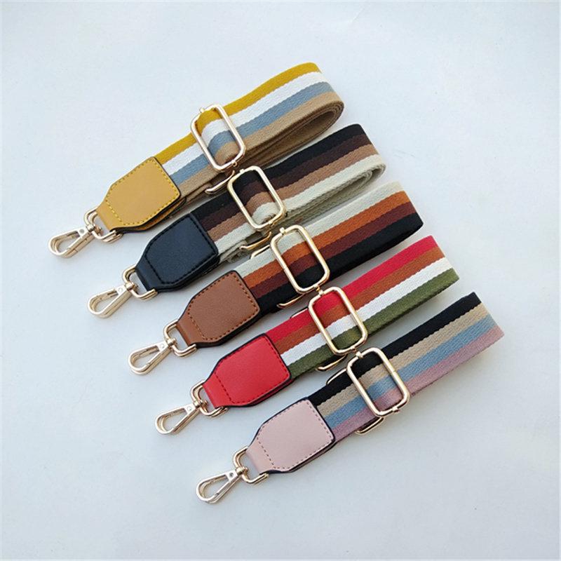Colored Stripe Shoulder Strap Replacement for Women's Bags