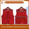 Custom Logo Emergency Management Safety Vest - Multi-Pocket Workwear for Photojournalists