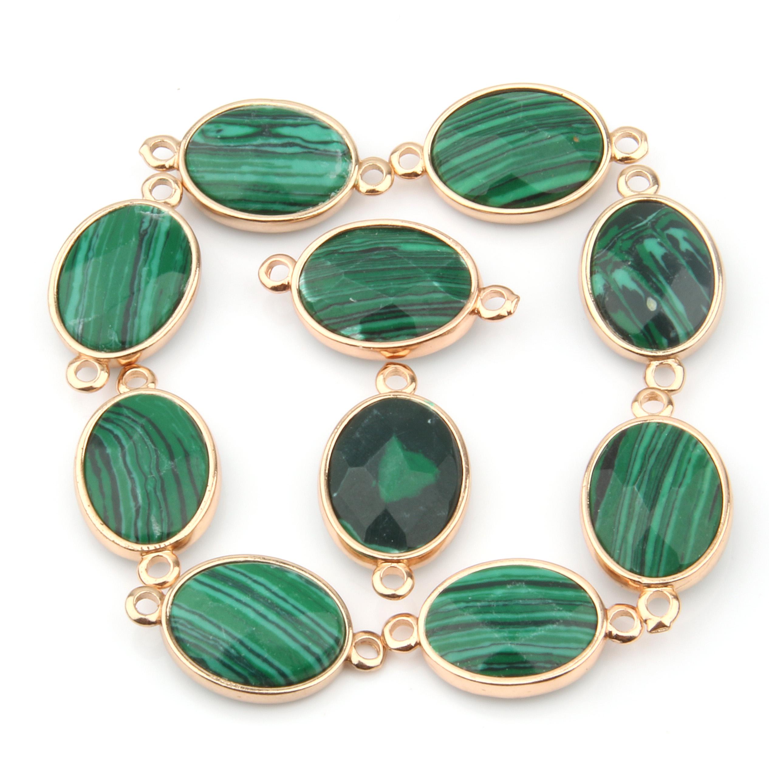 

2 шт., граненый разъем из натурального камня, аметисты/агаты/розовый кварц, разъем для ожерелья, браслета «сделай сам», аксессуар 2pcs