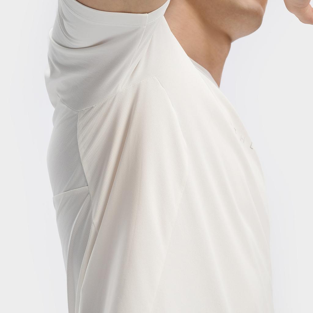 Fila Simple Solid Color Breathable Sports T-Shirt Men Tops Cloud-White A11M431126FWT