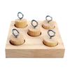 Bird Toys Wooden Lovebirds Peg Training Toy Lovebird Playing Device For Metal Stimulation Parakeet Puzzle Training Chewing Tools