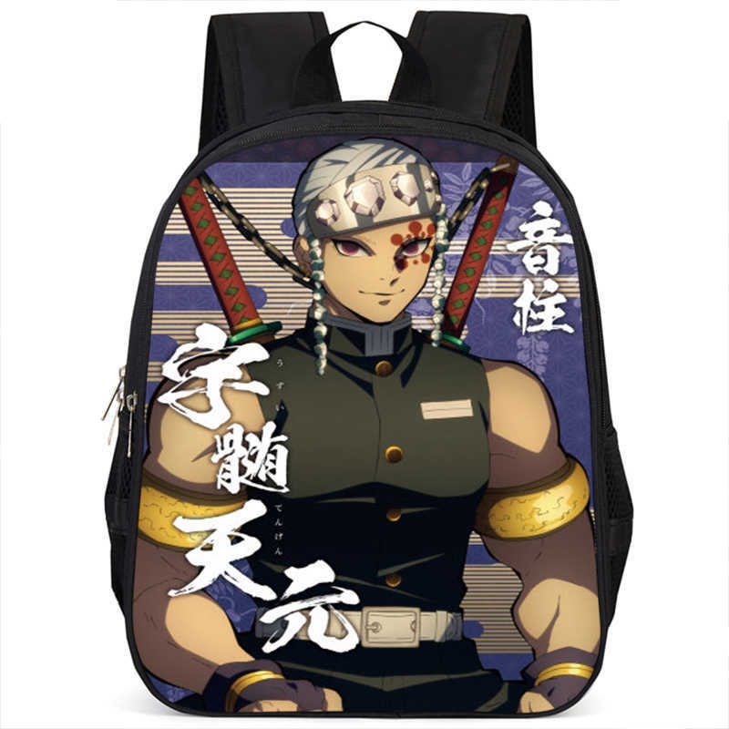 Japan cartoon comics Demon Slayer Pillar Training Arc Student Large Capacity School Style Backpack 7545