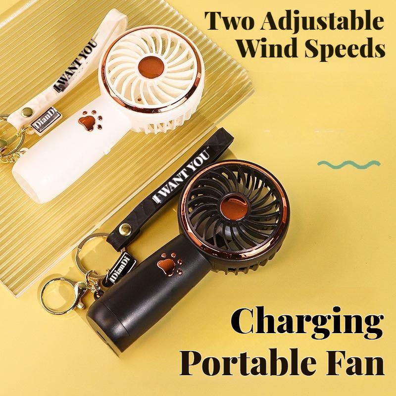 Summer Cute Cartoon Fan - Mini Portable USB Charging Handheld for Students, Outdoor Adventures & Cooling Comfort