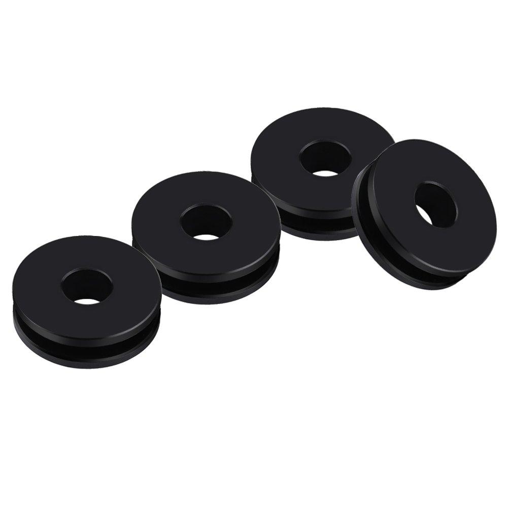 Qiilu Removable Windshield Bushing Grommets for Harley Road King Heritage Softail Set of 4