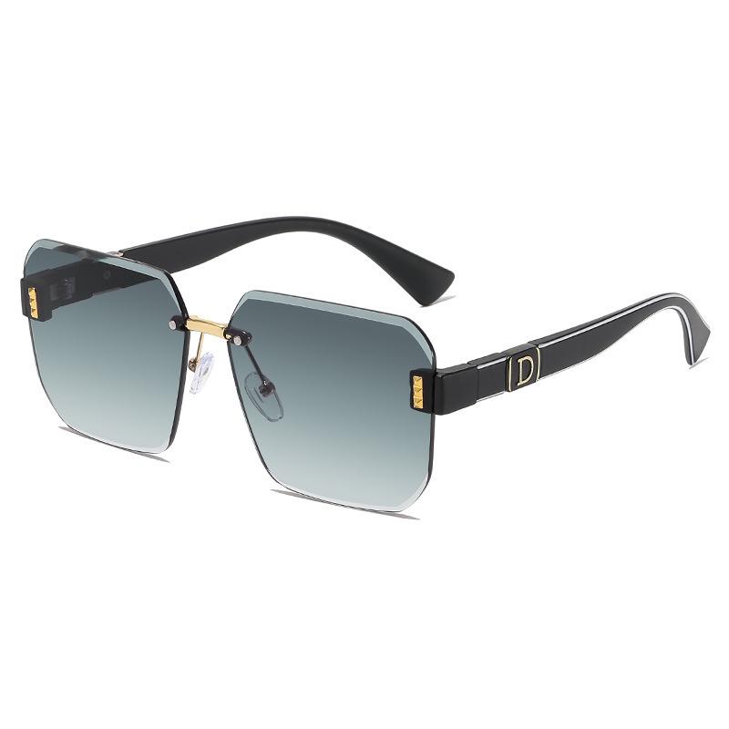 

Безободковые женские и мужские ретро квадратные солнцезащитные очки - Защита от УФ-лучей, европейская и американская мода