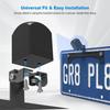 Universal Rear View Camera License Plate Bracket, Full Stainless Steel Backup Camera Mount, No-Drill & Anti-Rust Holder for Dash Cam, Mirror Cam &