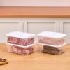 Airtight Plastic Food Storage Box Square Fridge Organizer for Vegetables Fruits Meat Sealed Container