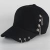 Fashion Hip Hop Cotton Baseball Cap Creative Piercing Ring Caps Punk Adult Casual Solid Adjustable Unisex Hat Snapback Hats