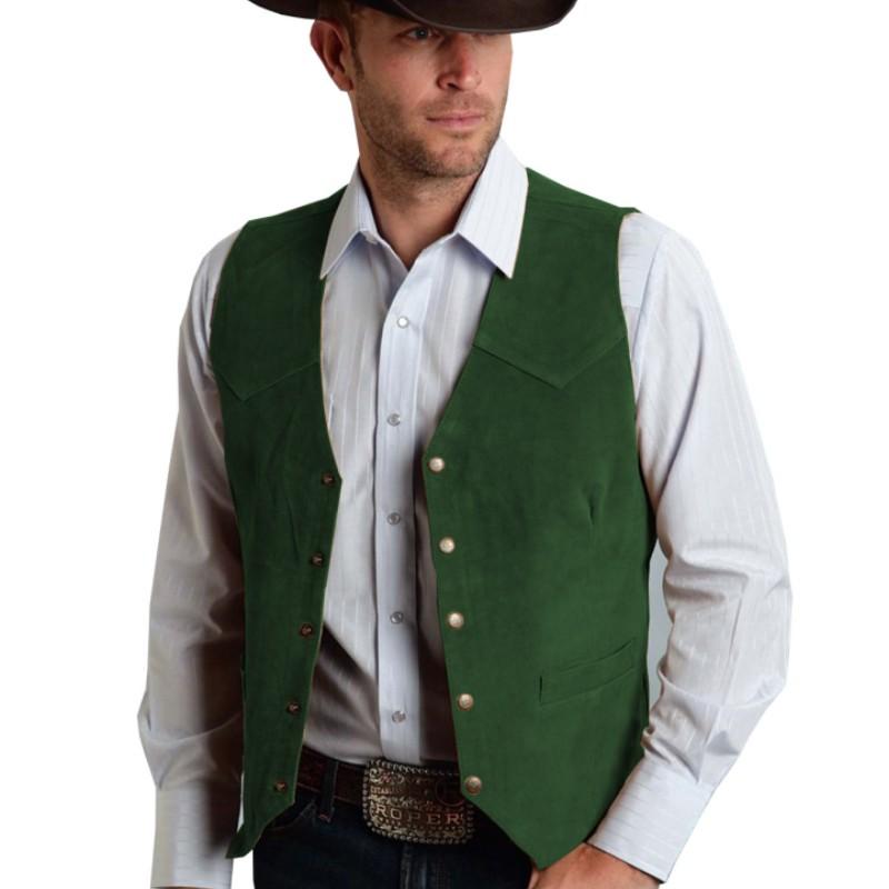 Men's Business Slim-Fit Vest Gentleman's Simple Suit Vest
