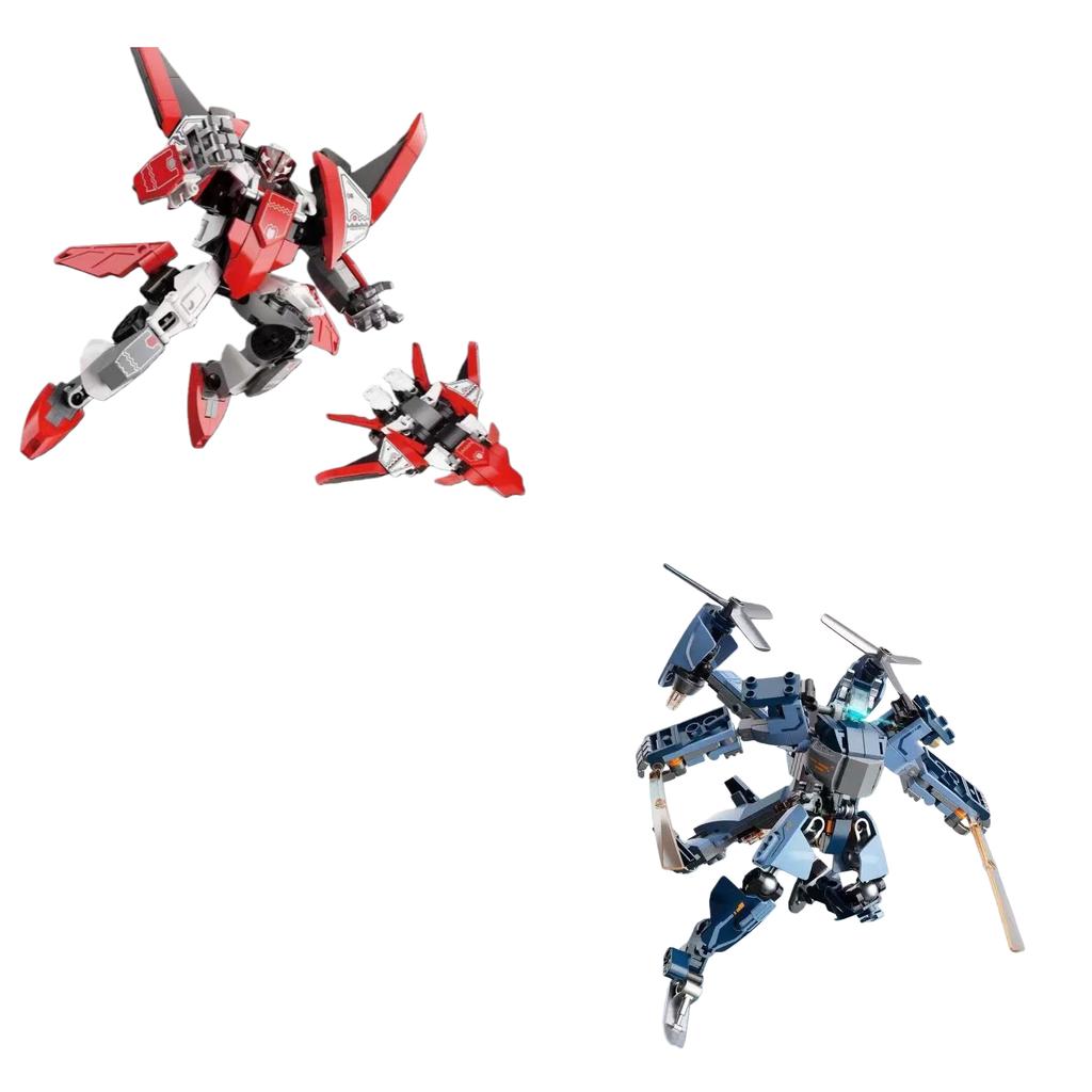 Jaki Transformierender Roboter Modellbauspielzeug Haus Kreative Dekoration Bausteine Mecha Set Kindergeburtstagsgeschenk