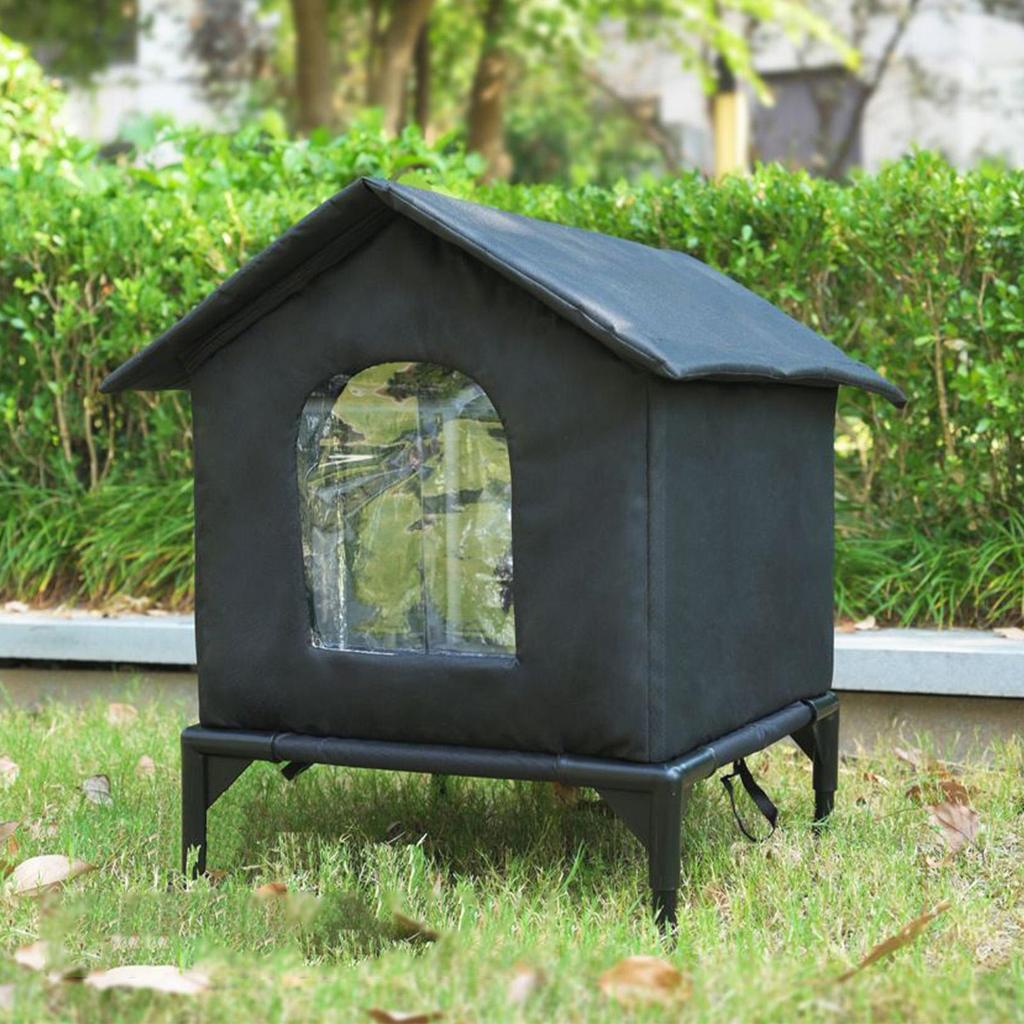 Outdoor Cat Shelter Winter Warm Stray Cat Nest Thickened Enclosed Pet Tent for Garden Patio Backyard Stray Pets