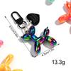 Kreativer Großer Ballon Hund Herz Schlüsselanhänger für Frauen Mädchen Niedlich AB Bunt Acryl Hund Schlüsselanhänger Handy Tasche Anhänger Zubehör Geschenke