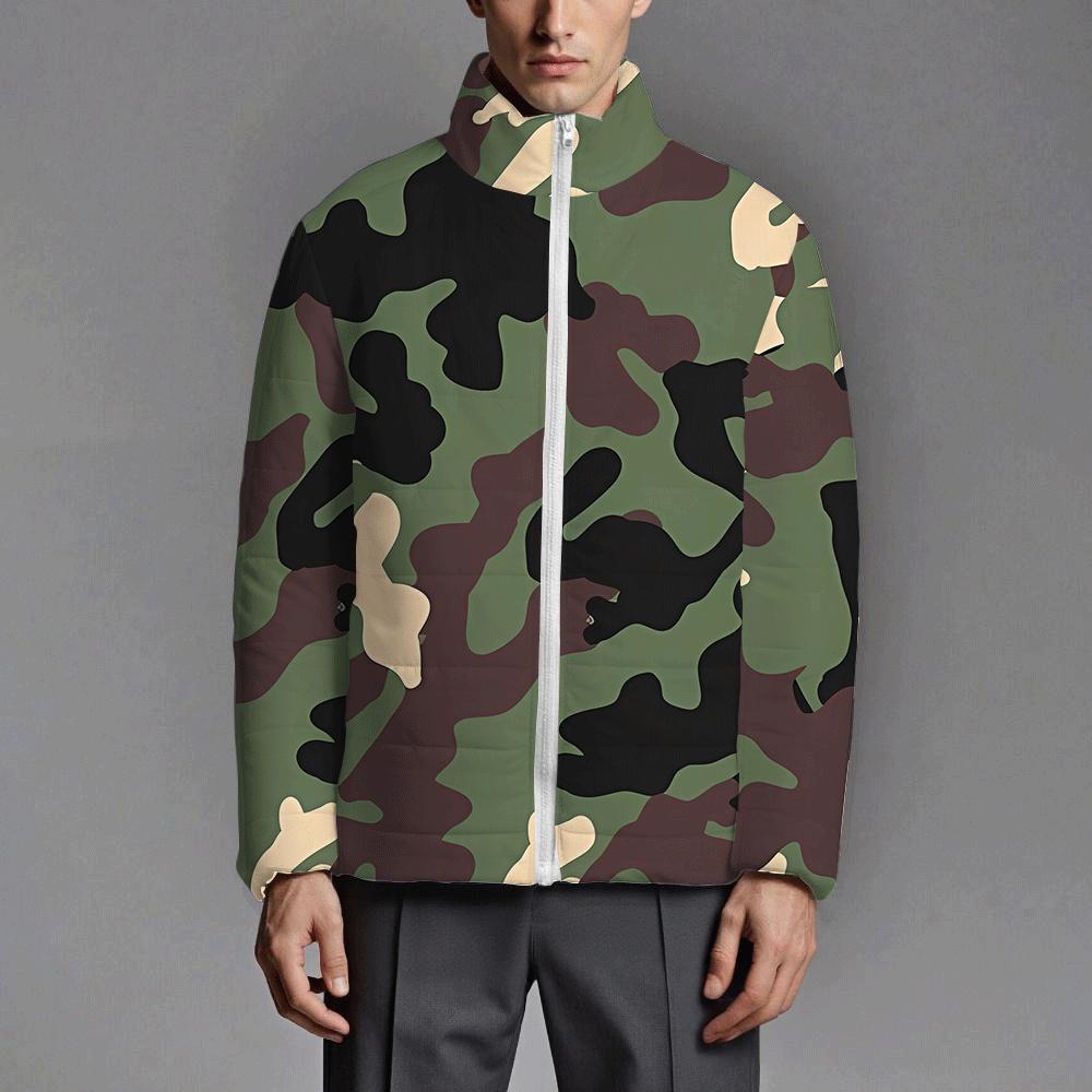 2025 New Men's Autumn and Winter Clothing Zipper Long-sleeved Loose Cotton Clothing Men's Cotton-padded Jacket Men's Jacket Winter Clothing