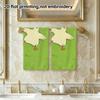 Happy Duck on Grass Print Bath Towel, Quick Dry Absorbent Soft Towel