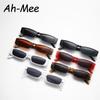 Protective Glasses 2pcs New Fashion Narrow Frame Square Sunglasses Women Casual Brand Design Black Lens Sun Glasses Female UV400