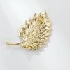 Diamonds Leaves Brooch Women's Elegant Corsage Accessories  Designer Brooch Pin Mini Bobby Pins Perfect Gift for Couples