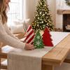 3/4/5pcs 2D Flat Wooden Christmas Tree Ornaments Tabletop Xmas Tree  Family Gathering
