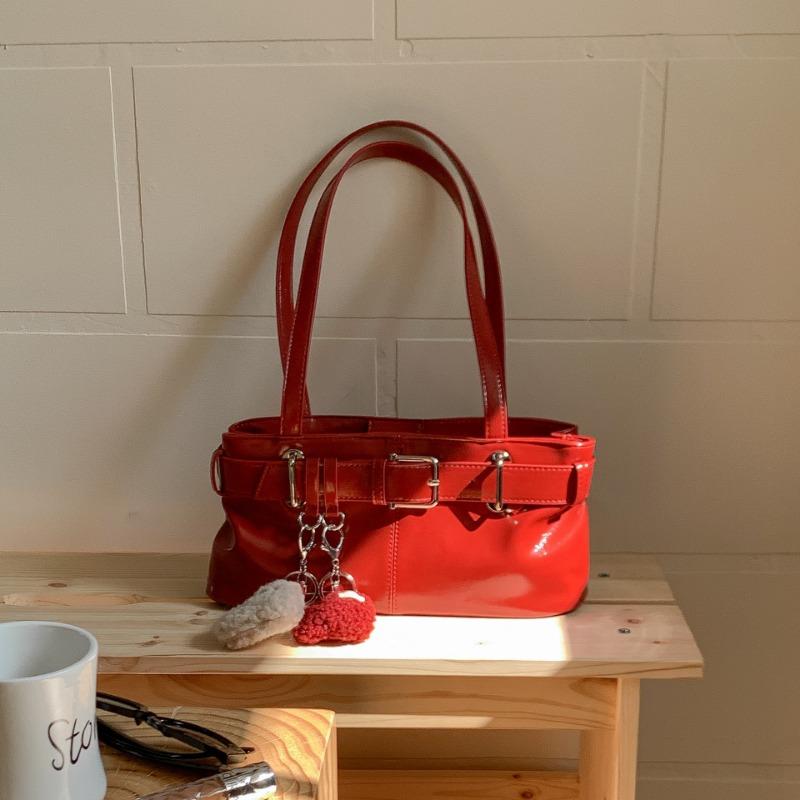 Niche trendy underarm bag women's retro belt portable small square bag fashionable versatile commuter shoulder bag women