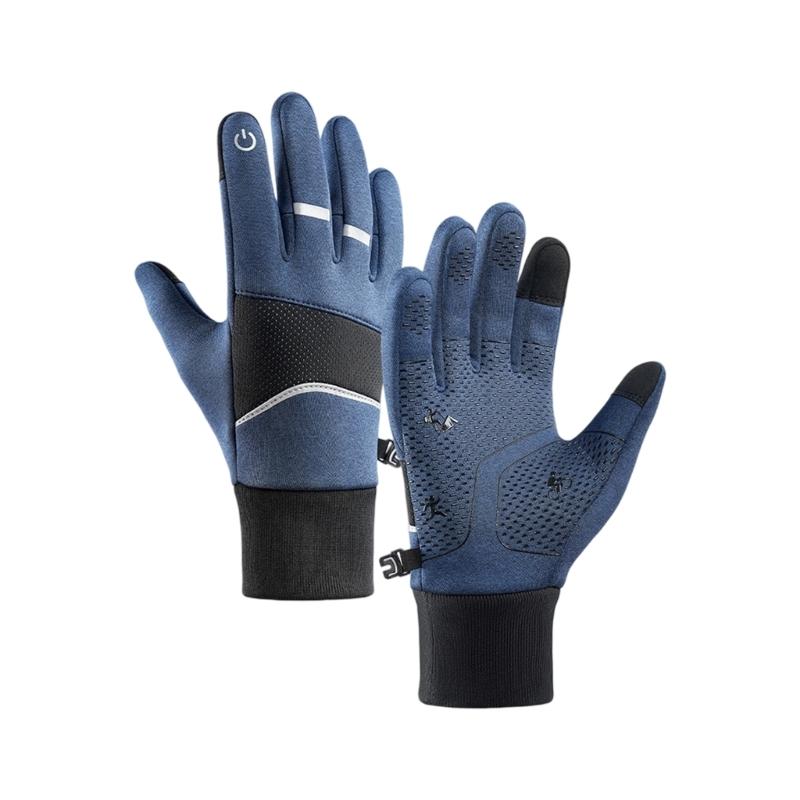 Cold Weather Warm Gloves Insulated Windproof Touchscreens Design Nonslip Palm For Cycling Skiing And Outdoor Activitiy