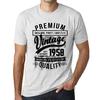 Ultrabasic Homme T-shirt Graphique Vintage Year Cadeau 1958