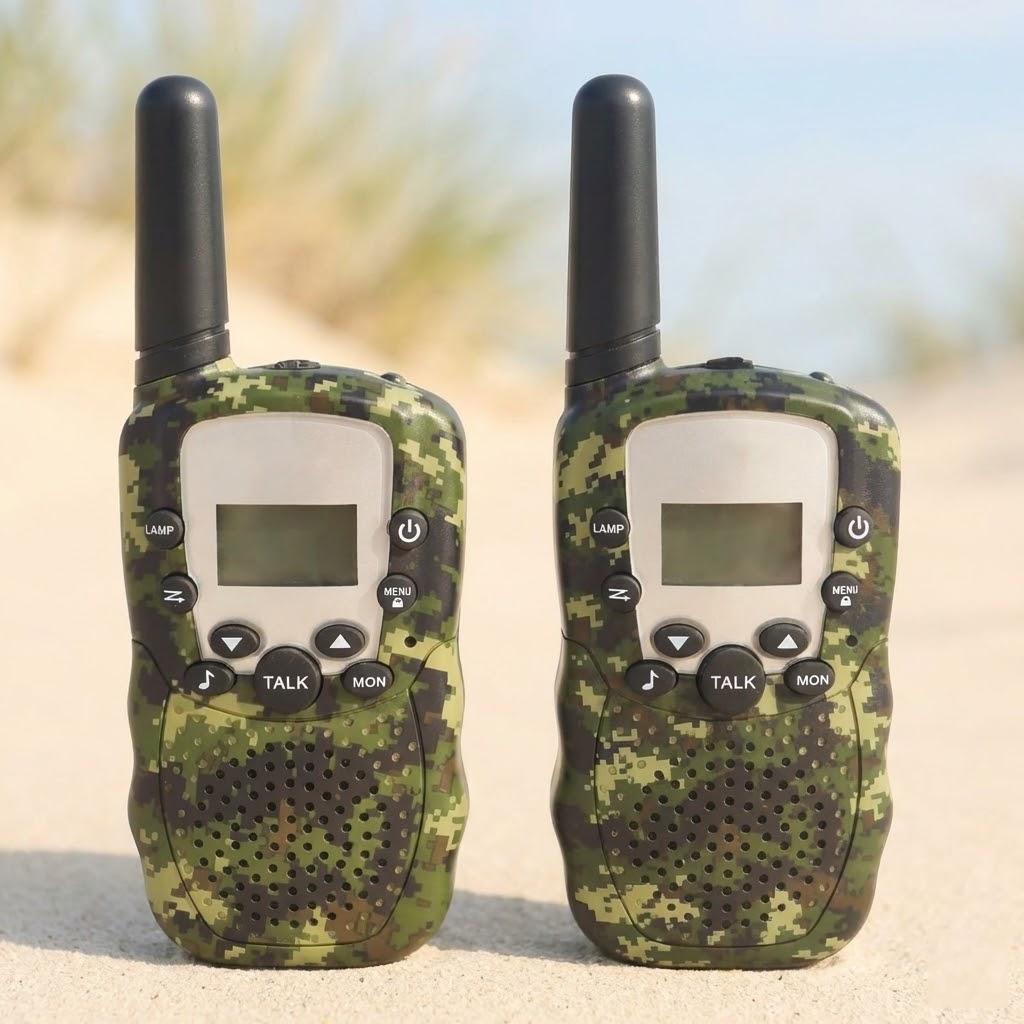 

Kids Walkie Talkies Portable 2 Way Radios for Children Outdoor Communication Fun Educational Toy Gifts сірий колір