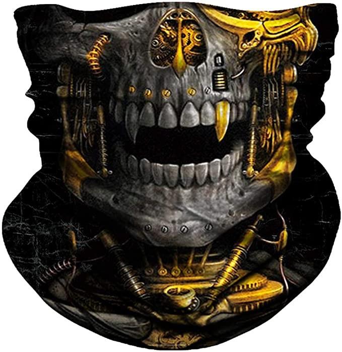 Skull Men Balaclava Ski Mask Cycling Caps Snowboard Face Cover Motorcycle Bicycle Helmet Hood Bandana Scarf Breathable Windproof