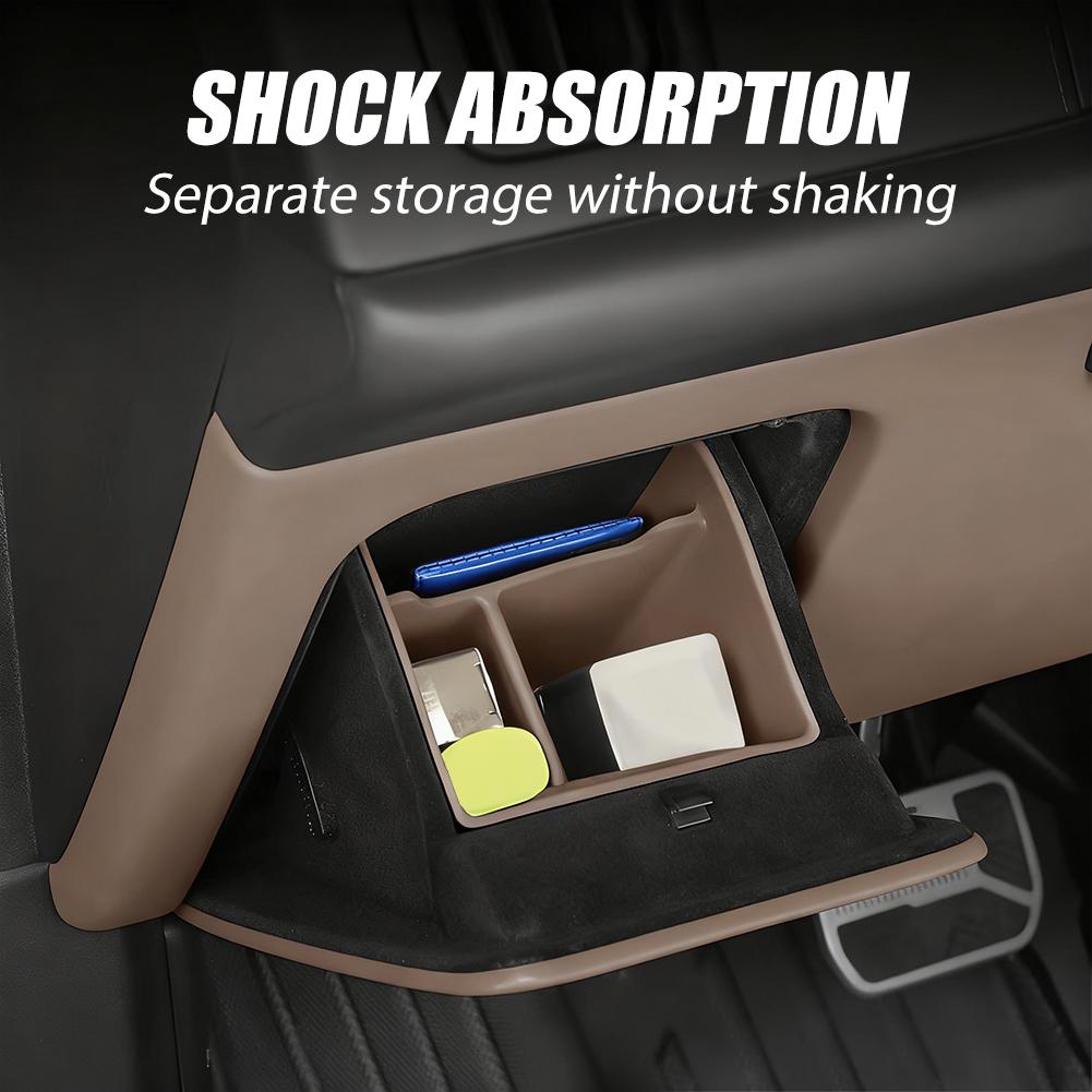 Under Cab Storage Box For LIxiang L6 L7 L8 L9 Driver's Seat Silicone Storage Box Auto Interior Storage Box I4H1