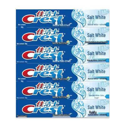 Pasta de dentes Crest Salt White (Pacote de 6)