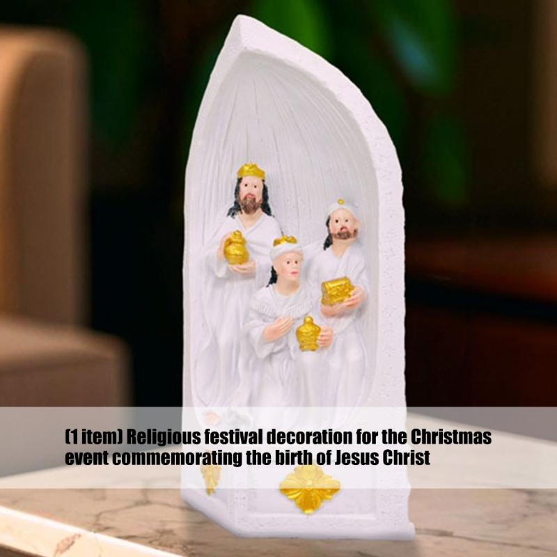 Detailed Christ Birth Figurine Permanent Rosin Holiday Highlight for Yearlong Religious Display