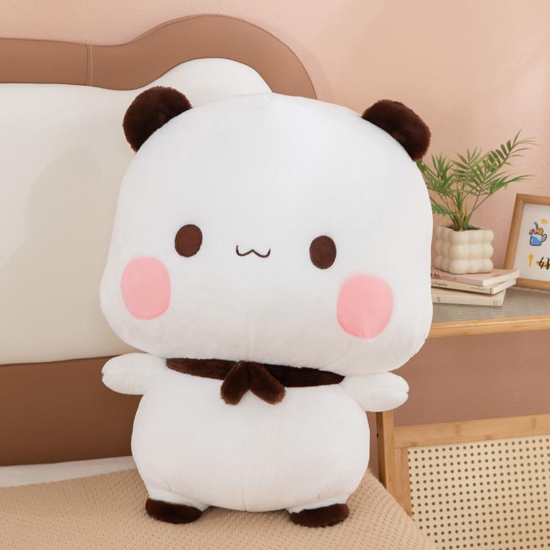 Yi Er Bu Bu Pluche Speelgoed Koppel Set Kawaii Bruine Beer Panda Pop Schattig Knuffeldier Beste Vriend Cadeau Jongens Meisjes Verjaardagscadeau 25cm