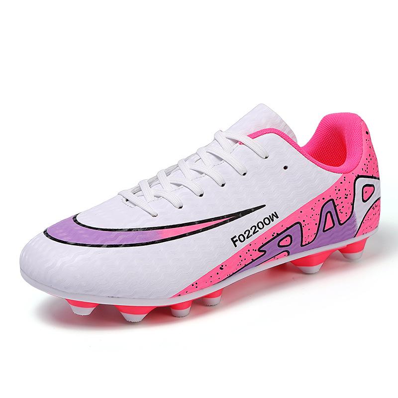 Men's Low-Top Football Shoes for Youth - AG Long Spikes & TF Studs for Artificial Turf Training