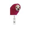 Funny Cat Expression Retractable Hospital Nurse Badge Holder Reel Cute Cartoon Meow Id Tag Work Card Holder Keychains
