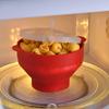 Foldable Silicone Popcorn Bowl, Oven-Safe & Reusable