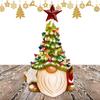 Resin Gnome Christmas Tree Tabletop Christmas Tree Resin Crafts Gnome Statue Home Ornaments Christmas Decoration