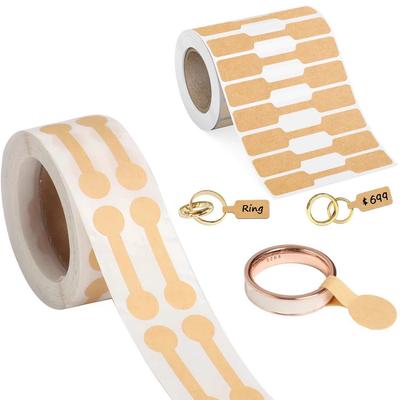 DIY Jewelry Sticker Labels: Self-Adhesive Kraft Paper for Gifts and Decorations.
