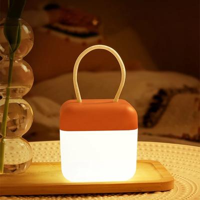 Portable LED Night Lights Rechargeable 3-color Dimming Portable Handheld Light Kids Bedroom Lighting Bedhead Decor Night Lamp