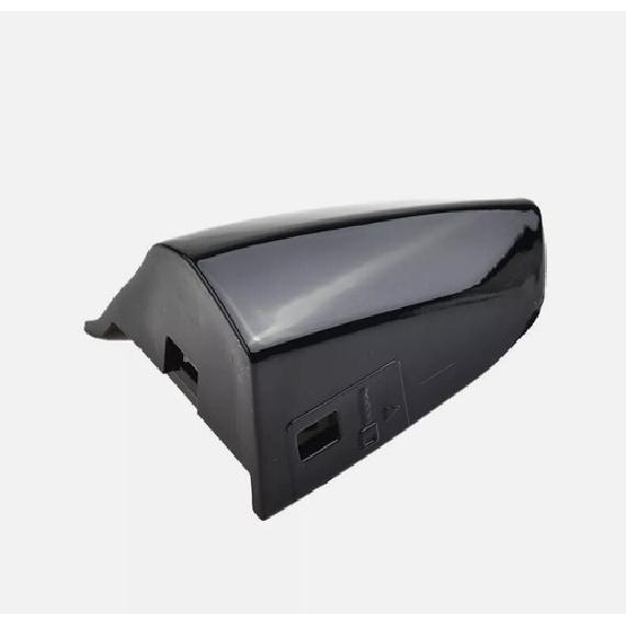 For Ford Mustang 2015-21, Driver Door Handle Key Cap Cover Bezel Shadow Black-G1