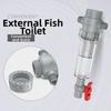 1/2 Thread Fish Waste Collector Precision Filtration Water Filter Valve  Garden Pool