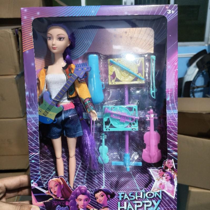 Monster Hunting Witch Doll with Music, 12 Joints, Colorful Lights & Cartoon Theme Song
