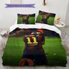 Neymar Muster Bettwäsche Heimdekoration Geburtstagsgeschenk (1 Bettbezug + 2 Kissenbezüge, ohne Füllung),Fanartikel.