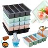 1/1pc 1-grid Large Rectangular Ice Cube Mold with Lid Whiskey Ice Tray Mold Stackable Freezing Tray Kitchen Easy-Release Tools