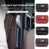 For Leather Car Seat Gap Filler Storage Box Cup Holder Accessories Performance X1 X3 X5 E39 E46 E90 F20 E60 F30 M3 M5