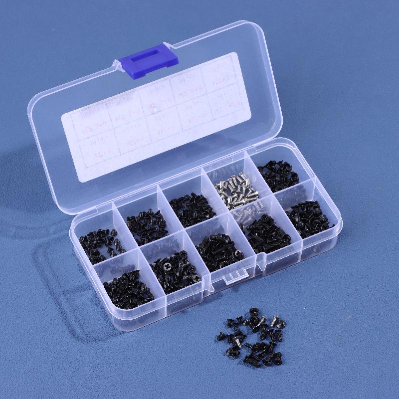 500Pcs Boxed Laptop Computer Screws Set Universal Screw M2 M2.3 M3 Phillips Countersunk Screw Set