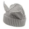 Stretchable Knit Cat Ear Beanie Yarn Striped Beanie Gifts Knitted Beanie Hat  Women and Men