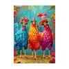 JISHSHAY Diamond Art for Beginners Chicken Bead Art Animal Handmade Kit Adult Diamond Art Chicken Diamond Art Diamond Painting Diamond Beads Diamond